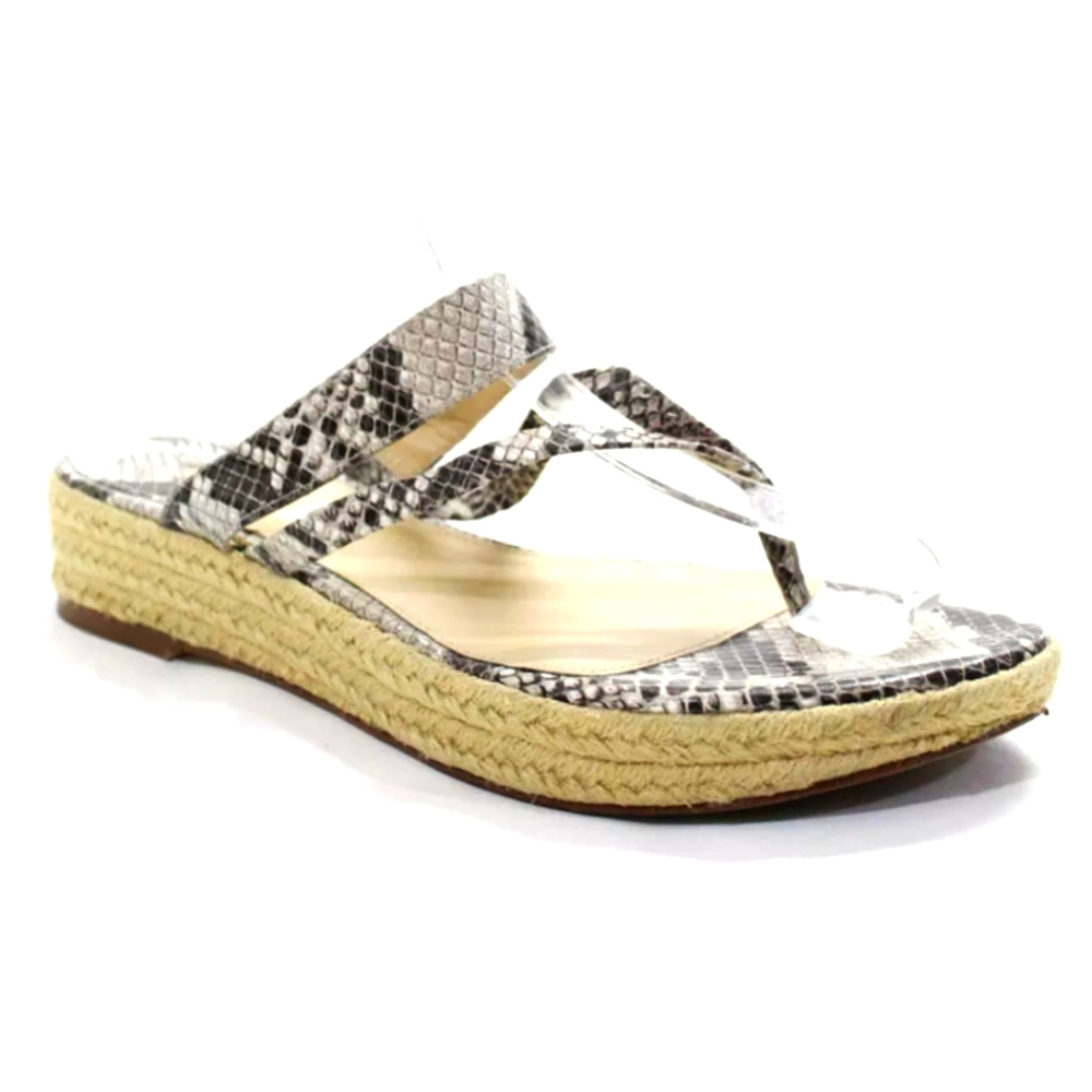 KLIK SLIP ON SNAKESKIN PRINT PLATFORM ESPADrilles
